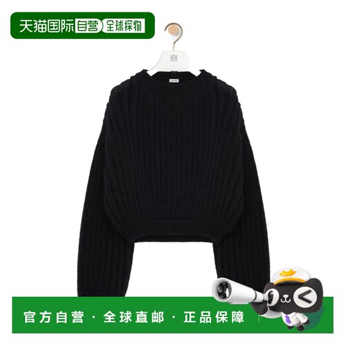 1h可退 香港直邮LOEWE 女士针织衫 S359Y14KI21100 SS2026 黑色