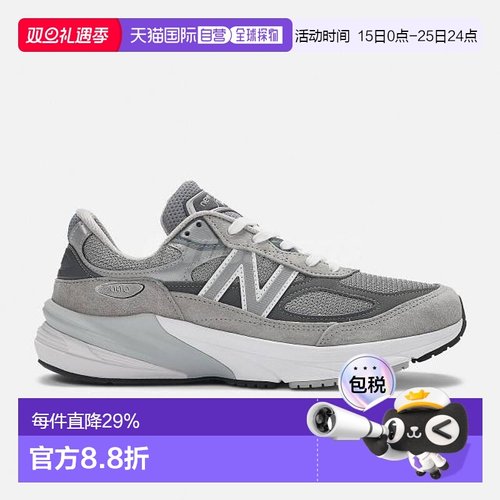 香港直邮NEW BALANCE NB女士跑步鞋990 V6运动鞋透气减震耐磨女鞋