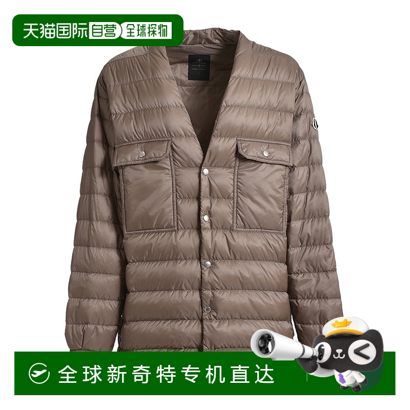 香港直邮MONCLER 男士衬衫 MU02D2F01M442625U AW2024 浅棕色