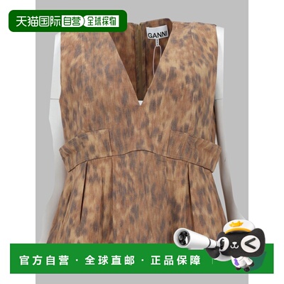1h可退 香港直邮GANNI 甘尼 女士 BLUSA CON STAMPA 全棉衬衫 A10
