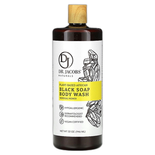 香港直邮Dr. Jacobs Naturals,植物基非洲黑皂沐浴露,Sensual Mo
