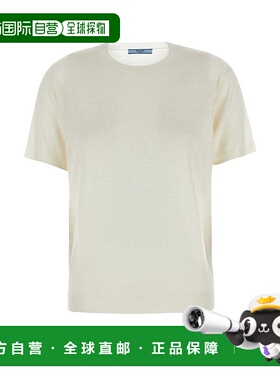 香港直邮PRADA 女士针织衫 P24D2CSOOO14NEF0018 AW2024 白色羊绒