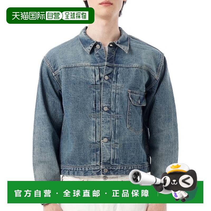 韩国直邮ORSLOW TYPE1 40 年代褶皱前襟衬衫 二手水洗（03-6011-9