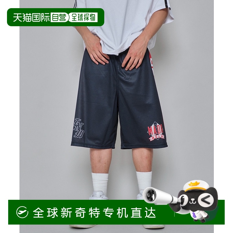 1h可退 日本直邮WEGO 男女同款 25春夏新款 网状拼接图形短裤 SK2