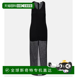 连衣裙 1h可退 香港直邮TOTÊME 女士 半透视棉质真丝长款