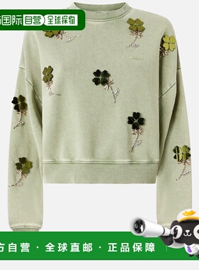 香港直邮PINKO 女士卫衣 106302A34LU84 CO 绿色 Kikoine Sweater
