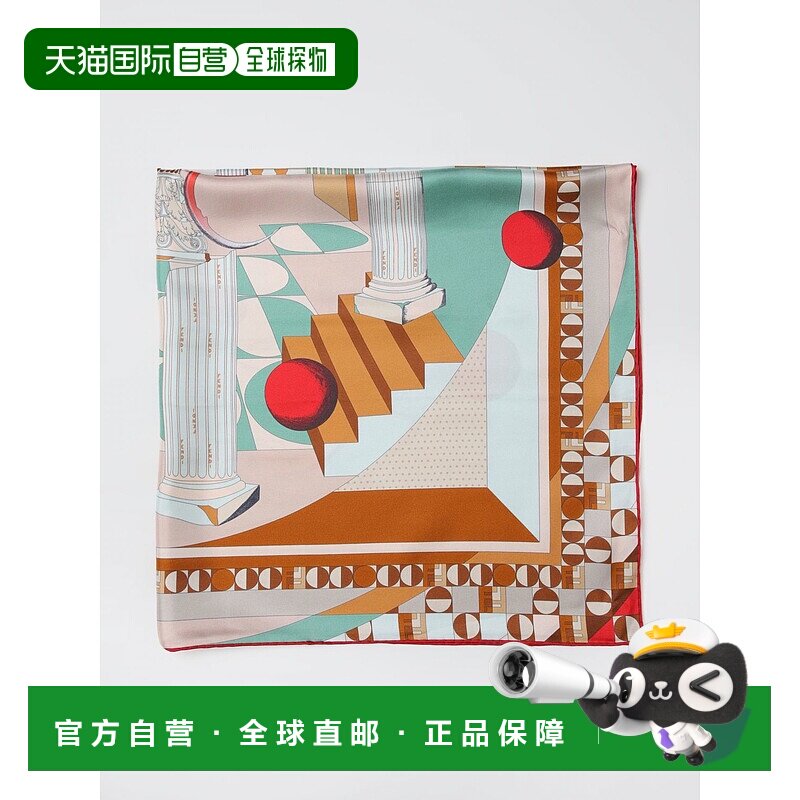 香港直邮FENDI 女士围巾 FXT091AYL8F1USV AW2025 花色 `Moon` Fo
