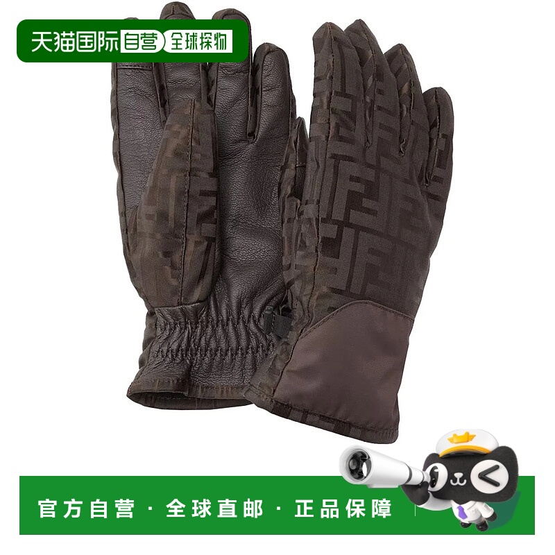 1h可退 香港直邮FENDI 女士手套 FAC087AT91F1T6HDARKBROWN AW202