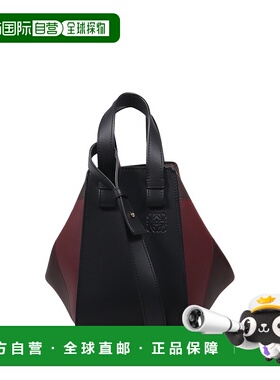 香港直邮LOEWE 女士手提包 A538H13X601101 AW2025 黑色 Hammock
