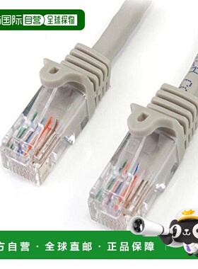 【日本直邮】Startech五类网线Cat5e RJ45/防断裂水晶头15m灰色