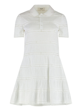 CELINE 女士连衣裙 RR010658R01BC AW2025 白色 Dress with embro