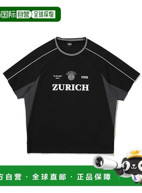 韩国直邮FIFA 1904 D7 拼色短袖滑雪服 黑色 FF42PI04U 160 N_P36