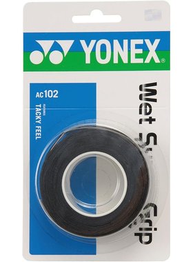 Yonex尤尼克斯 网球拍握把胶带/3拍份 黑色 AC102