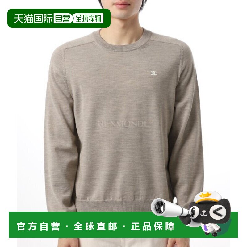 韩国直邮CELINE 羊毛圆领毛衣（2AH80322U 18LT） 圆领针织男装