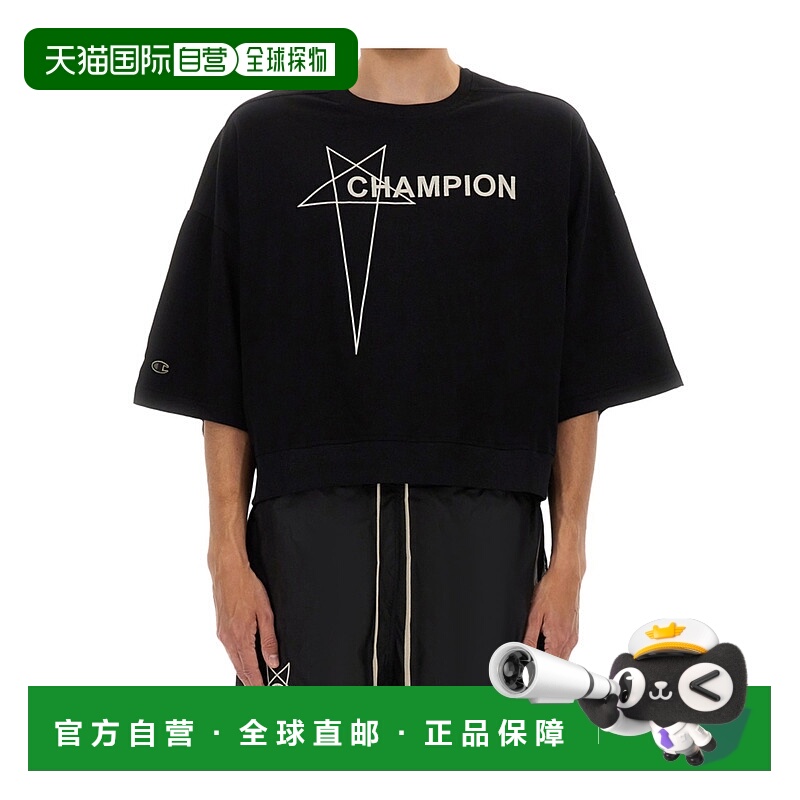 香港直邮RICK OWENS 男士T恤 CM01E1677CHJG09 CO 黑色 Rick Owen