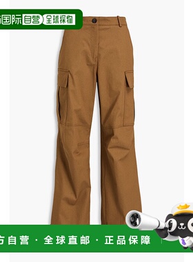 1h可退 香港直邮Sandro 女士 棉质斜纹布工装裤 SFPPA01543GLAISE