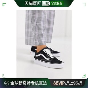 训练鞋 经典 Skool 黑色 款 范斯 白色 香港直邮潮奢 Vans 男士 Old