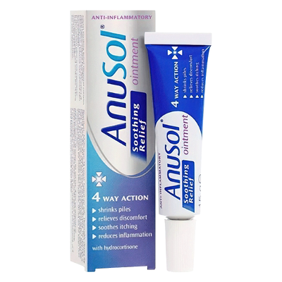 自营｜英国药房Anusol舒缓型痔疮软膏收缩痔疮舒缓瘙痒3支敷料