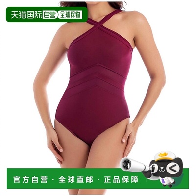 自营miraclesuit网络观点红-红连体泳衣 美国奥莱直发