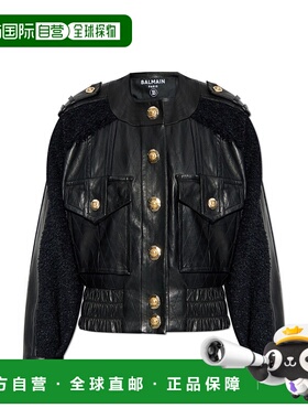 香港直邮BALMAIN 女士夹克 FF1TF500MH20EAP AW2025 黑色 Jacket