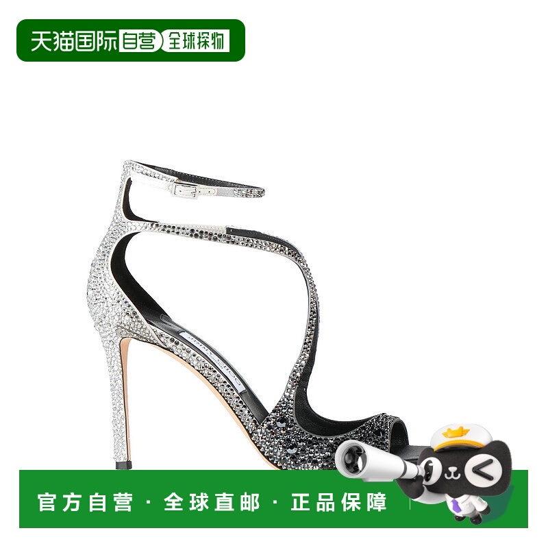 1h可退 香港直邮潮奢 Jimmy Choo 周仰杰 女士 凉鞋 black黑色 舒