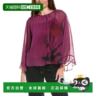 紫色 衬衫 美国奥莱直发 Camuto大飘逸袖 自营Vince