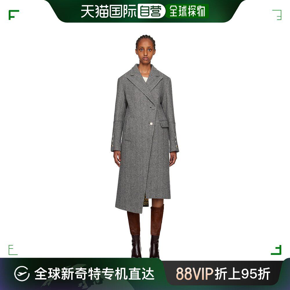 香港直邮潮奢 andersson bell 女士灰色 enya 大衣