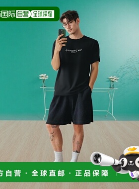 香港直邮GIVENCHY 男士T恤 BM71653Y6B001 SS2025 黑色男装