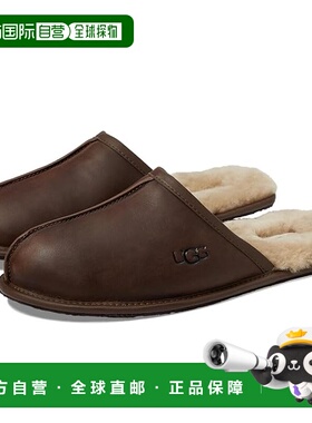 1h可退 香港直邮潮奢 Ugg 男士 Scuff 拖鞋 brown棕色 舒适时尚