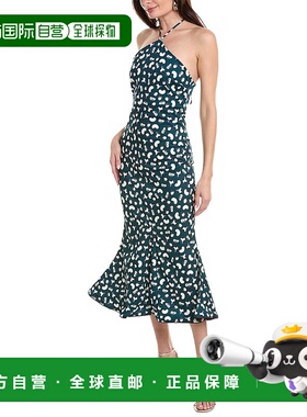 自营 agua benditaBlessed Water And Harvest 中长连衣裙 - 蓝色