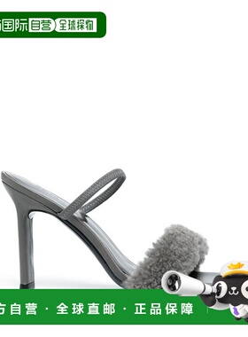 1h可退 香港直邮BY FAR 女士 高跟凉鞋 22PFADCEMSHECEM grey灰色