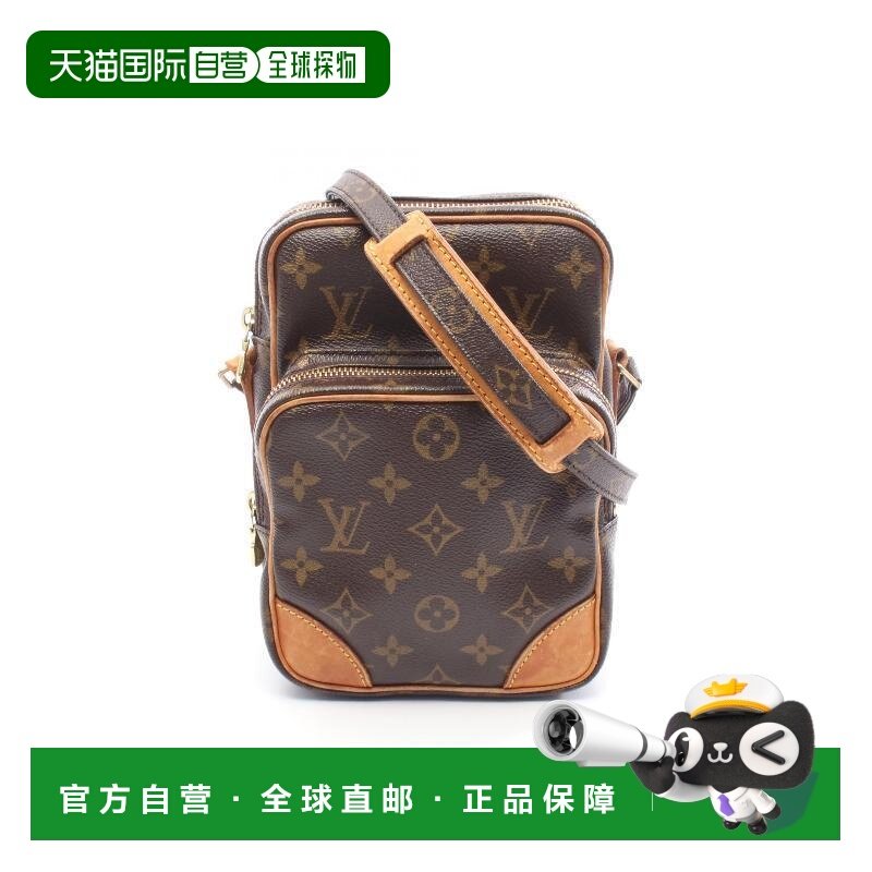 日本直邮中古LV路易威登女包B级9新amazon双层相机包帆布斜挎包棕,箱包皮具/热销女包/男包,通用款女包,淘宝优惠券,粉丝福利购,淘宝优惠卷