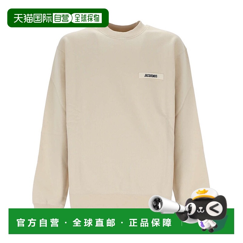 1h可退 香港直邮Jacquemus 女士 標誌貼片圓領運動衫 24E245JS206