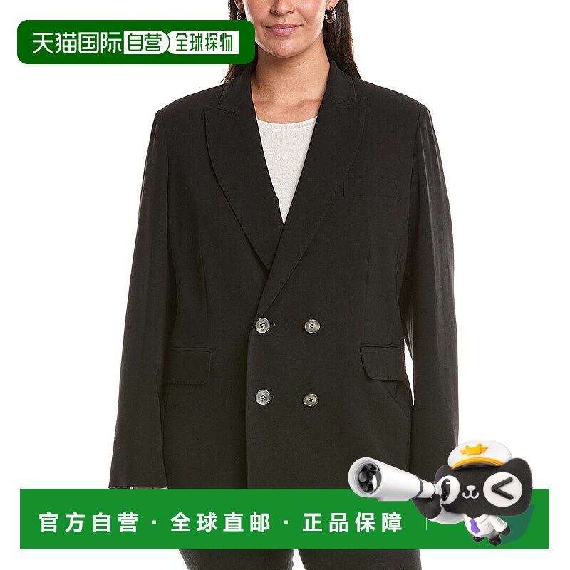 自营 Marina Rinaldi Plus DFOX夹克-黑色 美国奥莱直发