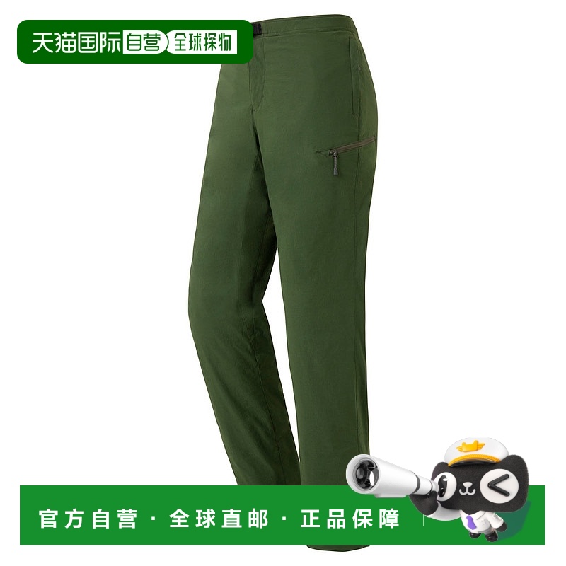 日潮跑腿Montbell女士裤子O.D.灰色绿色直筒户外保暖运动1105708