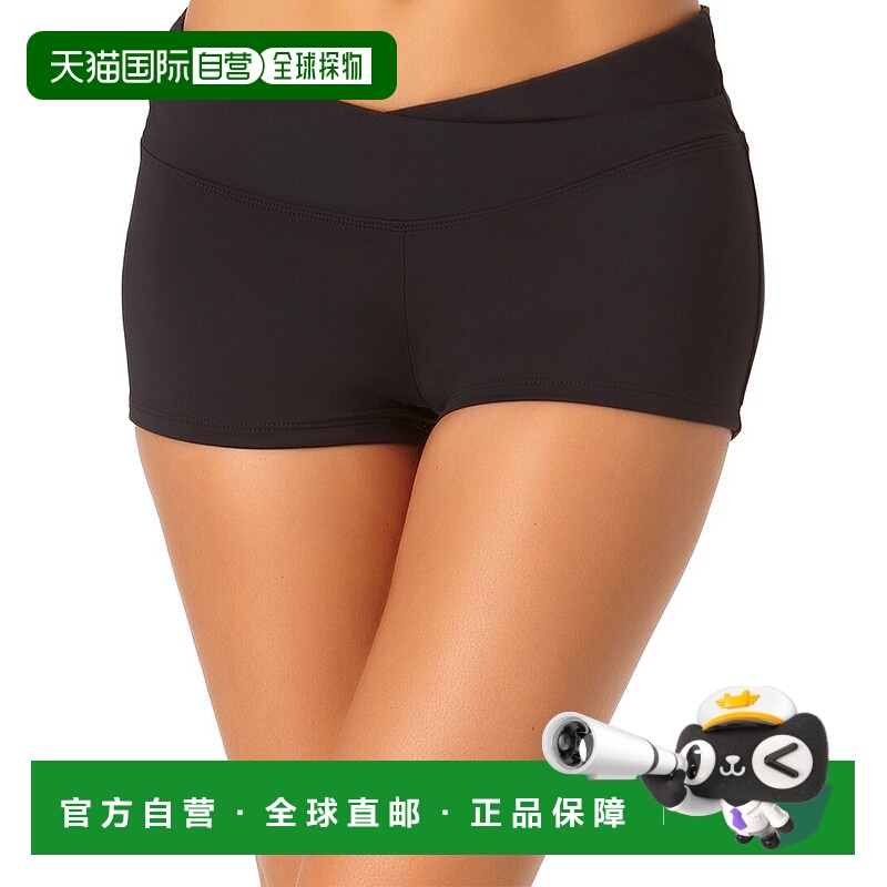 自营Anne Cole Twist Front Shortie - black 美国奥莱直发