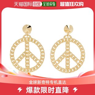 Moschino 女士金色 Love 耳坠 香港直邮潮奢 Peace