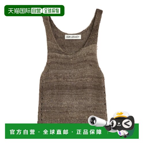 香港直邮OUR LEGACY 女士背心吊带 W2263SW SS2026 棕色 圆领针织