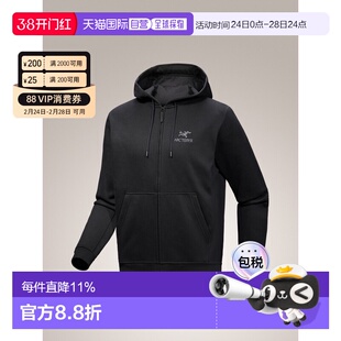 始祖鸟Emblem Fleece男款拉链徽标连帽修身卫衣马年本命年礼物