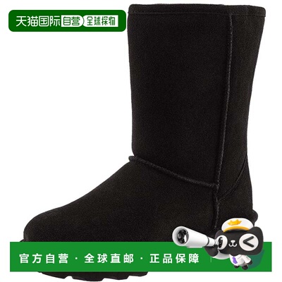 自营Bearpaw女式Elle冬季短靴-黑色 美国奥莱直发