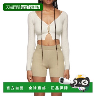 2360 213KN203 香港直邮Jacquemus 徽标针织短开衫