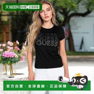 自营 guessLiberty Logo Tee - black snakeskin 美国奥莱直发