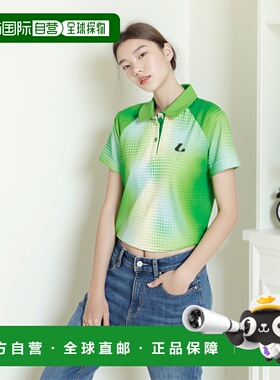 日本直邮LUCENT 女式比赛衬衫淡绿色网球 XLP4655 女式短袖