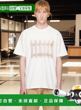 香港直邮J.W. Anderson 男士 灰白色 Fence Printed T 恤 JT0292P