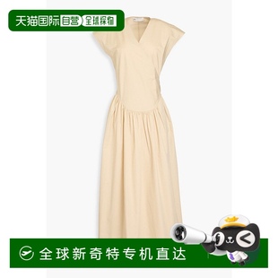 伯奇 纏 Burch 1h可退 托里 褶皺棉質(zhì)府綢長款 香港直郵Tory 女士
