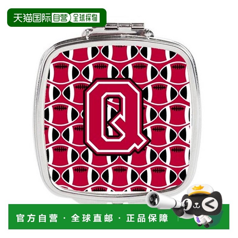 自营 Carolines Treasures CJ1079-QSCM 字母 Q 足球深红色正品