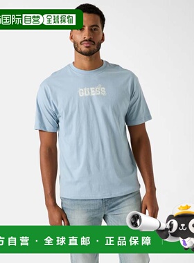 自营guessCalix Crewneck Tee - coronado blue 美国奥莱直发