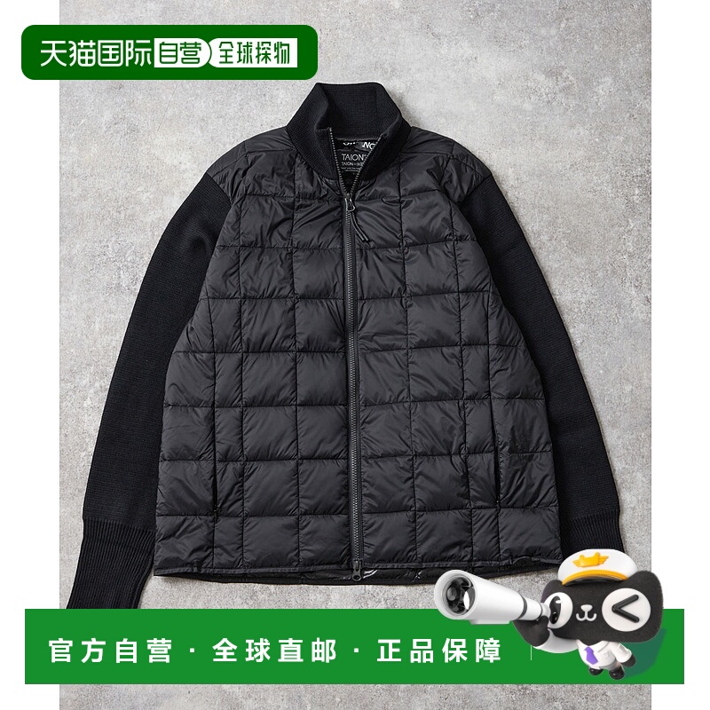 1h可退 日本直邮TAION 男装 高领W拉链 尼龙95%羽绒外套 A0454FJM