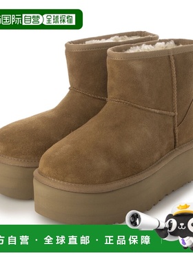 日本直邮UGG CLASSIC MINI PLATFORM 厚底靴（栗色）