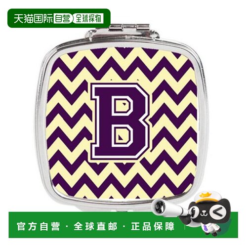 自营Carolines Treasures CJ1058-BSCM 字母 B 雪佛龙紫色和正品